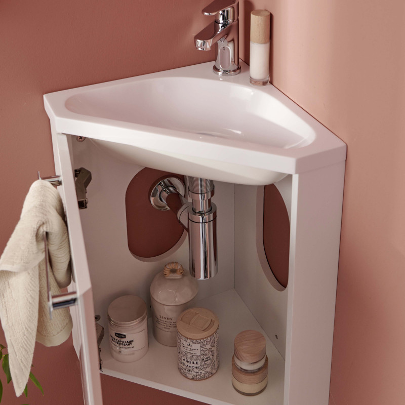 Habitium : Robinet électronique avec distributeur de savon automatique pour  lavabo avec finition chromée Tres