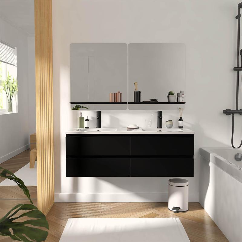 Meuble salle de bain noir - Accessoires couleur noire
