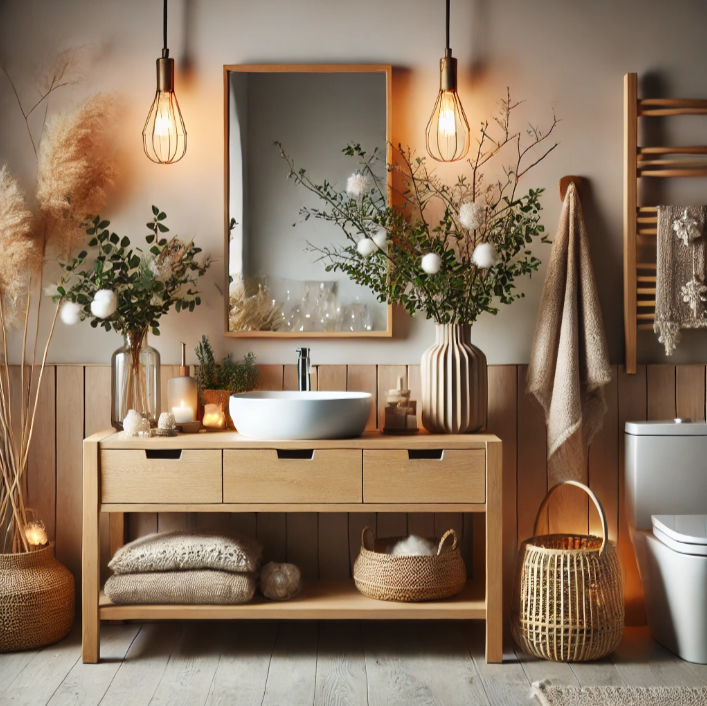 Quels styles de meubles de salle de bains s’intègrent bien dans une ambiance hivernale, comme les designs scandinaves ou rustiques ? 🛁❄️